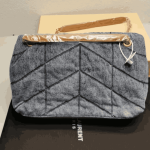 Saint Laurent Loulou Puffer Medium Denim Bag - Image 3