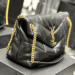 Saint Laurent Loulou Puffer Medium Bag Black Lambskin - Image 7