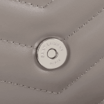 Saint Laurent Loulou Small Bag Grey Leather - Image 6