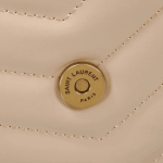 Saint Laurent Loulou Small Bag Dark Beige Leather - Image 7