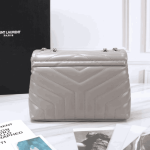 Saint Laurent Loulou Small Bag Grey Leather - Image 4