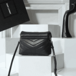 Saint Laurent Loulou Small Bag Black Quilted Leather - Image 4