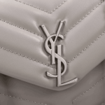 Saint Laurent Loulou Small Bag Grey Leather - Image 5
