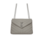 Saint Laurent Loulou Small Bag Grey Leather