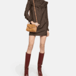 Saint Laurent Loulou Small Suede Shoulder Bag Brown - Image 5