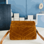 Saint Laurent Loulou Small Suede Shoulder Bag Brown - Image 7