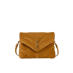 Saint Laurent Loulou Small Suede Shoulder Bag Brown