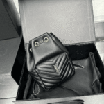 Saint Laurent Mini Joe Bucket Bag Black Quilted Leather - Image 8
