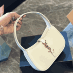 Saint Laurent Mini Le 5 À 7 Blanc Vintage Leather Shoulder Bag - Image 2