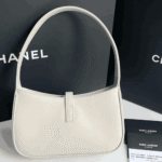 Saint Laurent Mini Le 5 À 7 Blanc Vintage Leather Shoulder Bag - Image 3