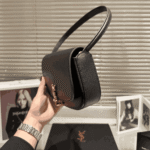 Saint Laurent Mini Voltaire Leather Shoulder Bag Black - Image 3