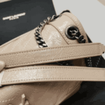 Saint Laurent Niki Medium Vintage Beige Leather Shoulder Bag - Image 2