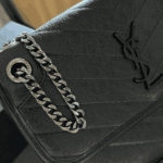 Saint Laurent Niki Medium Vintage Black Leather Shoulder Bag - Image 7