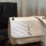 Saint Laurent Niki Medium Vintage White Leather Shoulder Bag - Image 2