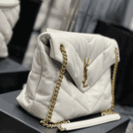 Saint Laurent Loulou Puffer Medium Bag White Leather - Image 5