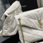 Saint Laurent Loulou Puffer Medium Bag White Leather - Image 3