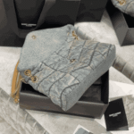 Saint Laurent Puffer Toy Denim Shoulder Bag - Image 5