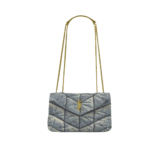 Saint Laurent Puffer Toy Denim Shoulder Bag