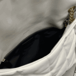 Saint Laurent Loulou Puffer Medium Bag White Leather - Image 4