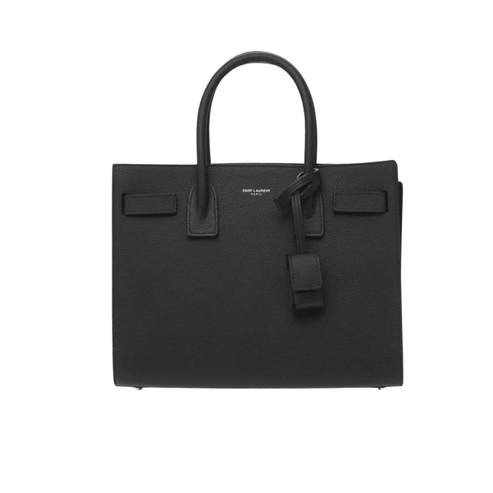 Saint Laurent Sac De Jour Baby Smooth Black Leather Handbag Saint Laurent Sac De Jour Baby Smooth Black Leather Handbag - Image 1
