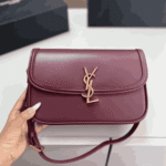 Saint Laurent Solferino Mini Box Leather Shoulder Bag Red - Image 7
