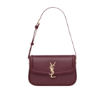 Saint Laurent Solferino Mini Box Leather Shoulder Bag Red