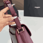 Saint Laurent Solferino Mini Box Leather Shoulder Bag Red - Image 9