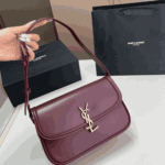 Saint Laurent Solferino Mini Box Leather Shoulder Bag Red - Image 10