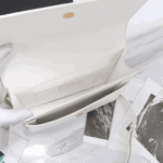 Saint Laurent Sunset Medium White Smooth Leather Shoulder Bag - Image 2
