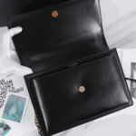 Saint Laurent Sunset Medium Smooth Leather Shoulder Bag Black - Image 4