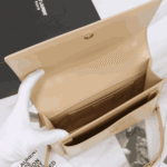 Saint Laurent Sunset Medium Smooth Leather Shoulder Bag Dark Beige - Image 3