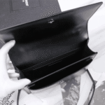 Saint Laurent Sunset Medium Mirror Effect Leather Bag Black - Image 7