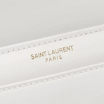 Saint Laurent Sunset Medium White Smooth Leather Shoulder Bag - Image 7