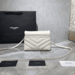 Saint Laurent Toy Loulou Bag White Quilted Leather - Image 4