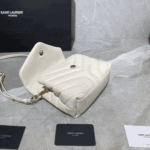 Saint Laurent Toy Loulou Bag White Quilted Leather - Image 5