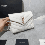 Saint Laurent Toy Loulou Bag White Quilted Leather - Image 8