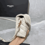 Saint Laurent Toy Loulou Bag White Quilted Leather - Image 6