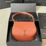 Saint Laurent Voltaire Top Handle Leather Bag Brick - Image 2