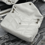 Saint Laurent Loulou Puffer Medium Bag White Leather - Image 6