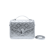 Louis Vuitton Pochette Métis Bag Monogram Miroir Silver
