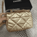 Chanel 19 Flap Bag Gold - Image 4