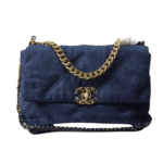 Chanel 19 Flap Denim Bag Blue