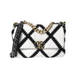 Chanel 19 Large Stitch Crossbody Bag White