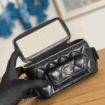 Chanel 22K Small Vanity Case with Pockets Black - Image 2