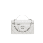 Chanel 25C Matelassé Vanity White