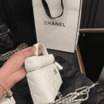 Chanel 25C Matelassé Vanity White - Image 3