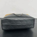 Chanel Shopping Bag Beige & Black Gold-Tone Metal - Image 2