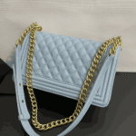 Chanel Medium Boy Bag Light Blue - Image 2