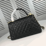 Chanel Large Flap Bag with Top Handle Black - Image 2
