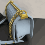 Chanel Medium Boy Bag Light Blue - Image 6